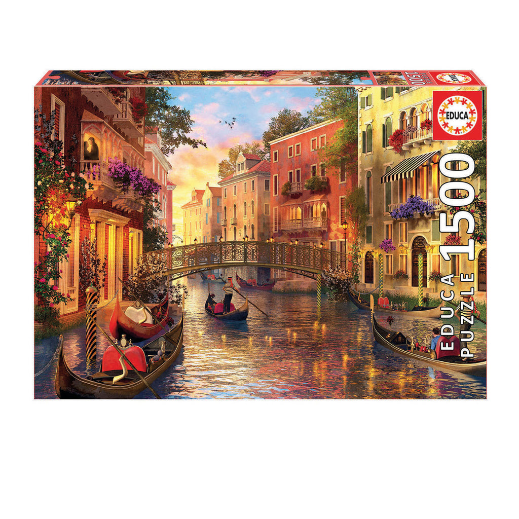 Educa Sunset in Venice 1500 Piece Puzzle