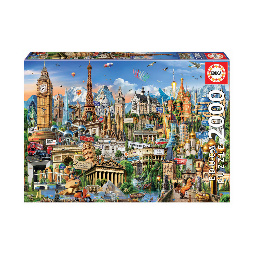 Educa Europe Landmarks 2000 Piece Puzzle