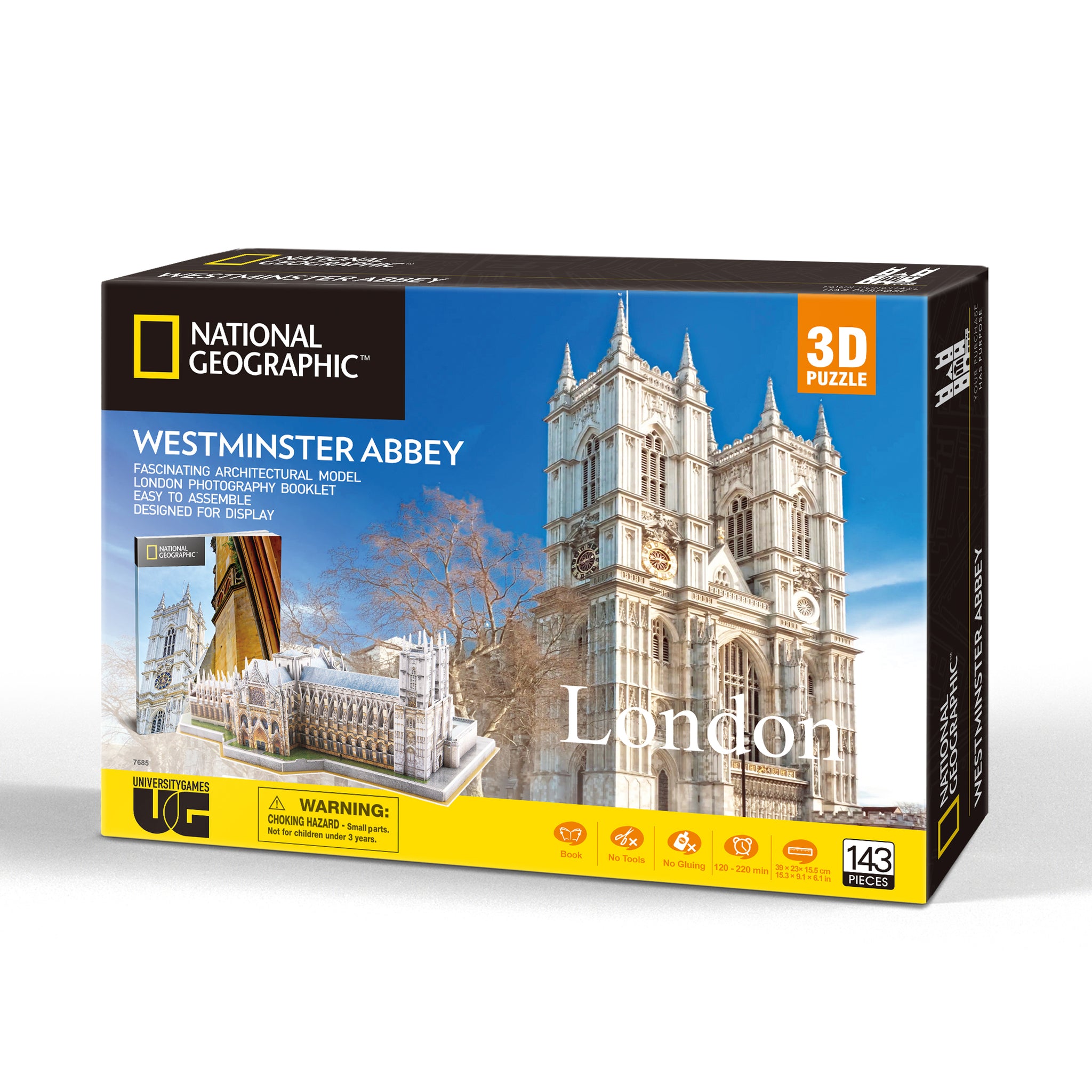 National Geographic Westminster Abbey 3D Puzzle – Are You Game UK