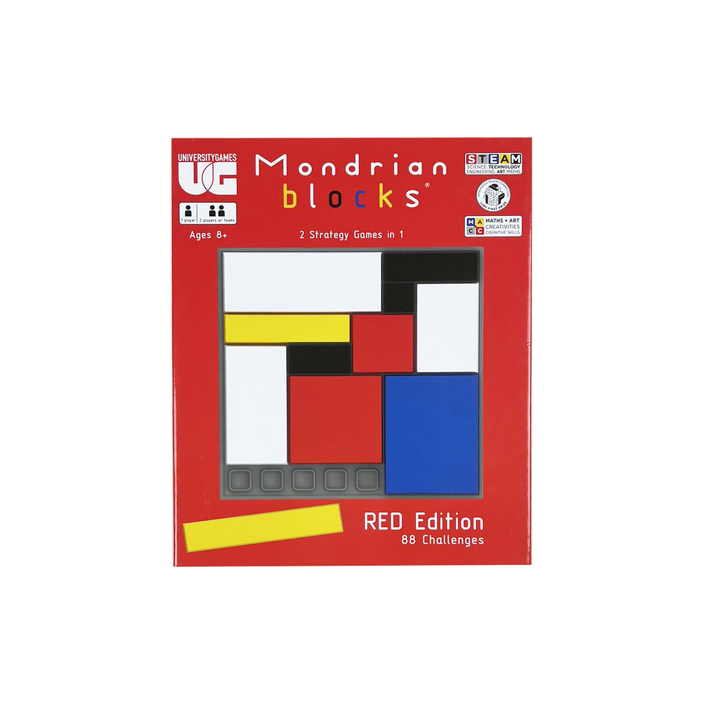 Mondrian Red blocks 